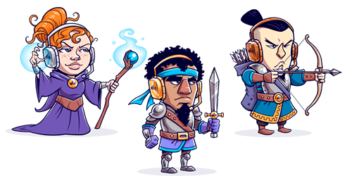 Personagens Gamification